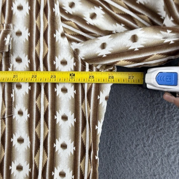 Wrangler Shirt Men's XL Pearl Snap Aztec Checotah Western Cowboy Rodeo Southwest - Picture 10 of 13